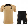 Chandal del Chelsea Manga Corta 2022-2023 Oro - Pantalon Corto