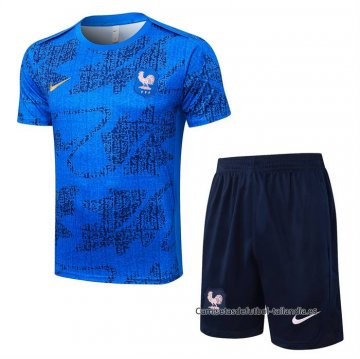 Chandal del Francia Manga Corta 2025-2026 Azul - Pantalon Corto Chandal del Francia Manga Corta 2025-2026 Azul - Pantalon Corto