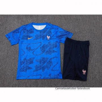 Chandal del Francia Manga Corta 2025-2026 Azul - Pantalon Corto