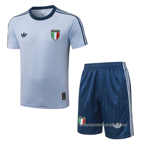 Chandal del Italia Manga Corta 2026-2027 Azul - Pantalon Corto - Haga un click en la imagen para cerrar