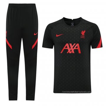 Chandal del Liverpool Manga Corta 2021-2022 Negro Chandal del Liverpool Manga Corta 2021-2022 Negro