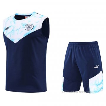 Chandal del Manchester City Sin Mangas 2022-2023 Azul Chandal del Manchester City Sin Mangas 2022-2023 Azul