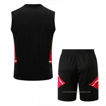 Chandal del Manchester United Sin Mangas 2022-2023 Negro