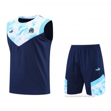 Chandal del Olympique Marsella Sin Mangas 2022-2023 Azul