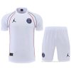 Chandal del Paris Saint-Germain Jordan Manga Corta 2022-2023 Blanco - Pantalon Corto Chandal del Paris Saint-Germain Jordan Manga Corta 2022-2023 Blanco - Pantalon Corto