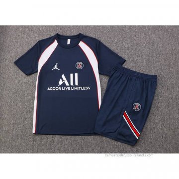 Chandal del Paris Saint-Germain Jordan Manga Corta 2022-2023 Azul - Pantalon Corto