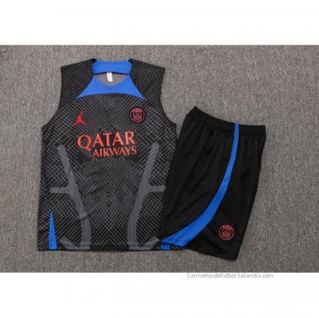 Chandal del Paris Saint-Germain Jordan Sin Mangas 2022-2023 Negro