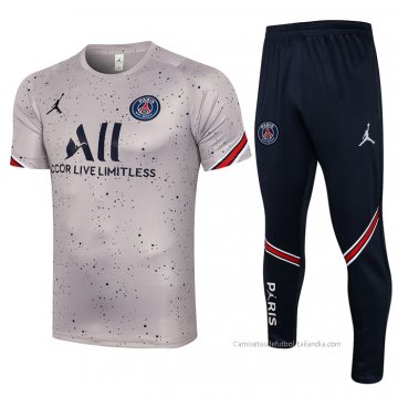 Chandal del Paris Saint-Germain Manga Corta 2021-2022 Gris Chandal del Paris Saint-Germain Manga Corta 2021-2022 Gris