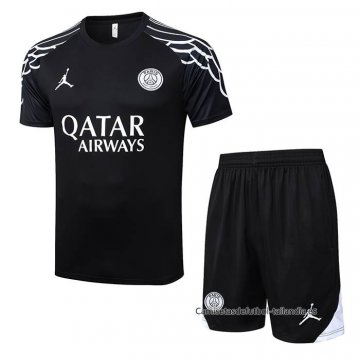 Chandal del Paris Saint-Germain Manga Corta 2025-2026 Negro - Pantalon Corto Chandal del Paris Saint-Germain Manga Corta 2025-2026 Negro - Pantalon Corto