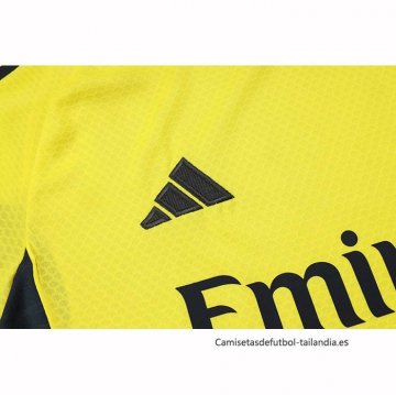 Chandal del Real Madrid Manga Corta 2025-2026 Amarillo - Pantalon Corto