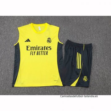 Chandal del Real Madrid Sin Mangas 2025-2026 Amarillo