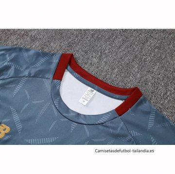 Chandal del Sao Paulo Manga Corta 2025-2026 Azul Gris - Pantalon Corto