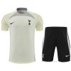 Chandal del Tottenham Hotspur Manga Corta 2022-2023 Beige - Pantalon Corto Chandal del Tottenham Hotspur Manga Corta 2022-2023 Beige - Pantalon Corto