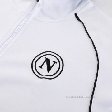 Chaqueta con Capucha del Napoli 2023-2024 Blanco