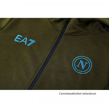 Chaqueta con Capucha del Napoli 2024-2025 Verde