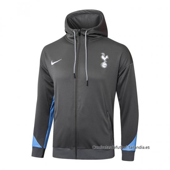 Chaqueta con Capucha del Tottenham Hotspur 2024-2025 Gris - Haga un click en la imagen para cerrar
