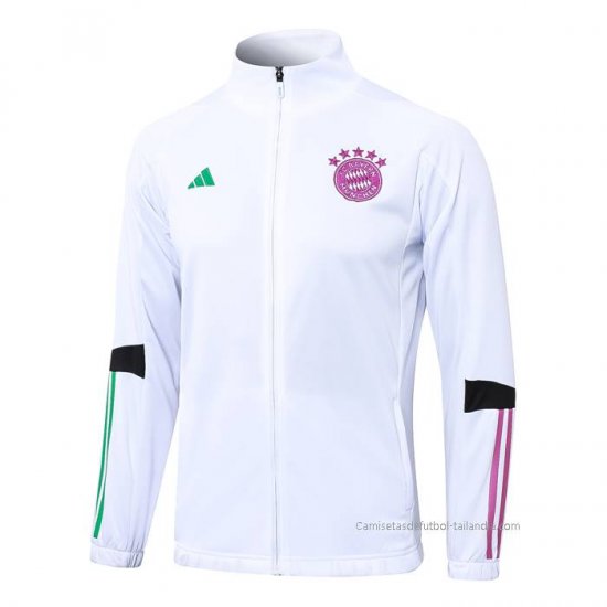 Chaqueta del Bayern Munich 2023-2024 Blanco - Haga un click en la imagen para cerrar