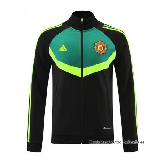 Chaqueta del Manchester United 2024-2025 Negro y Verde - Haga un click en la imagen para cerrar