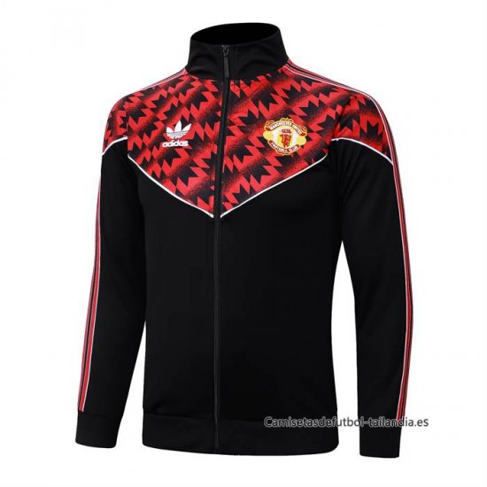 Chaqueta del Manchester United 2025-2026 Negro Rojo - Haga un click en la imagen para cerrar