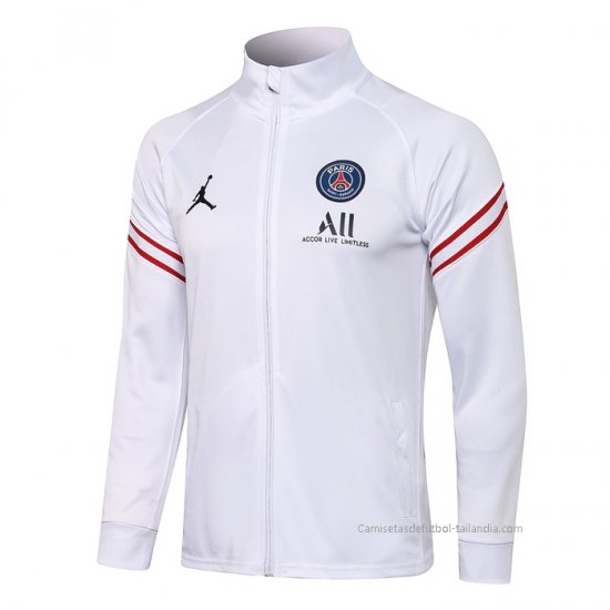 Chaqueta del Paris Saint-Germain 2021-2022 Blanco - Haga un click en la imagen para cerrar