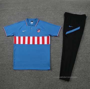 Conjunto Polo del Atletico Madrid 2022-2023 Azul
