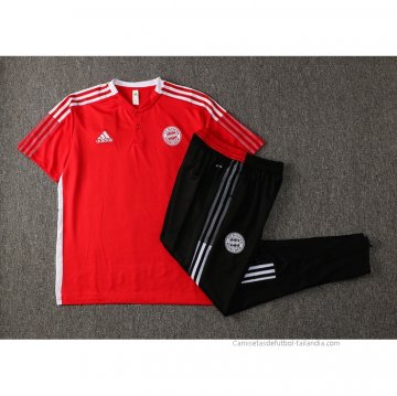 Conjunto Polo del Bayern Munich 2021-2022 Rojo