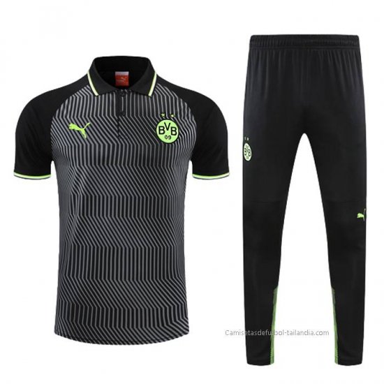 Conjunto Polo del Borussia Dortmund 2022-2023 Gris - Haga un click en la imagen para cerrar