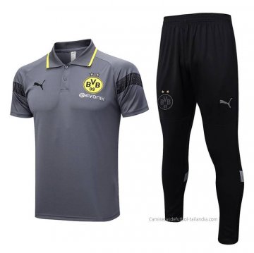 Conjunto Polo del Borussia Dortmund 2023-2024 Gris Conjunto Polo del Borussia Dortmund 2023-2024 Gris