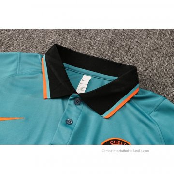 Conjunto Polo del Chelsea 2021-2022 Verde