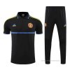 Conjunto Polo del Manchester United 2022-2023 Negro y Azul Conjunto Polo del Manchester United 2022-2023 Negro y Azul