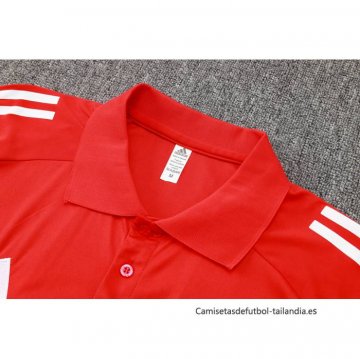 Conjunto Polo del Manchester United 2024-2025 Rojo