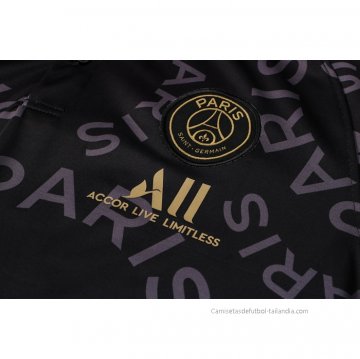 Conjunto Polo del Paris Saint-Germain 2021-2022 Negro