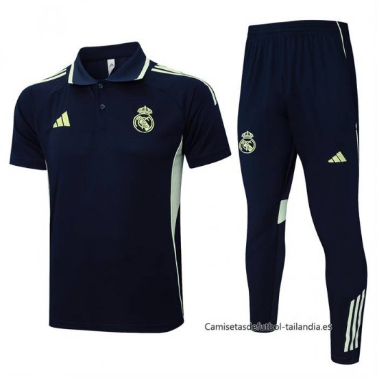 Conjunto Polo del Real Madrid 2025-2026 Azul Oscuro - Haga un click en la imagen para cerrar