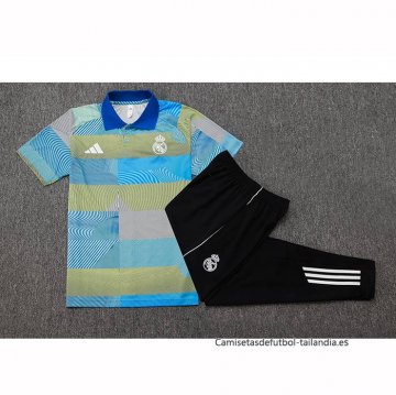 Conjunto Polo del Real Madrid 2025-2026 Azul Verde