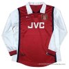 1ª Camiseta Arsenal Manga Larga Retro 1998 1ª Camiseta Arsenal Manga Larga Retro 1998