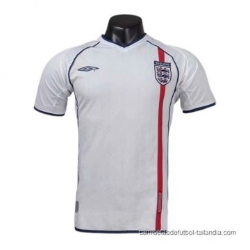 1ª Camiseta Inglaterra Retro 2002 1ª Camiseta Inglaterra Retro 2002