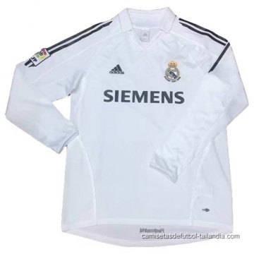 1ª Camiseta Real Madrid Manga Larga Retro 2006