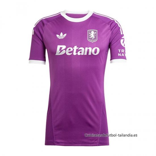 Tailandia Camiseta Aston Villa Portero 2025-2026 Purpura - Haga un click en la imagen para cerrar