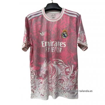Tailandia Camiseta Real Madrid Dragon 2025-2026 Rosa Tailandia Camiseta Real Madrid Dragon 2025-2026 Rosa