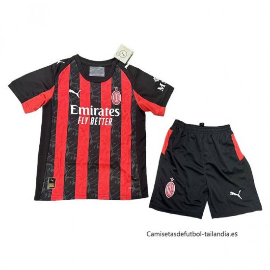 1ª Camiseta AC Milan Nino 2025-2026 - Haga un click en la imagen para cerrar