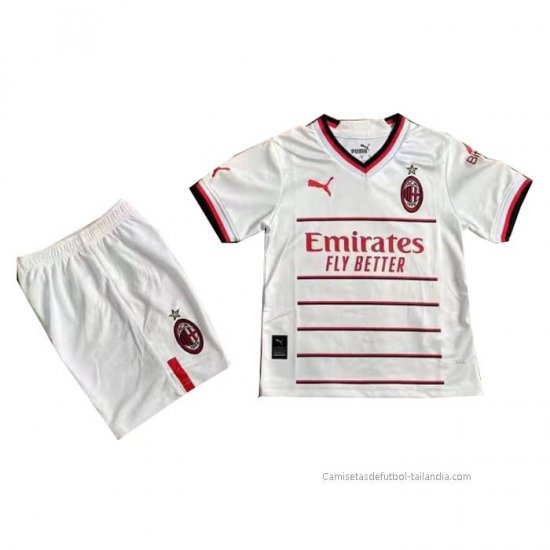 2ª Camiseta AC Milan Nino 2022-2023 - Haga un click en la imagen para cerrar