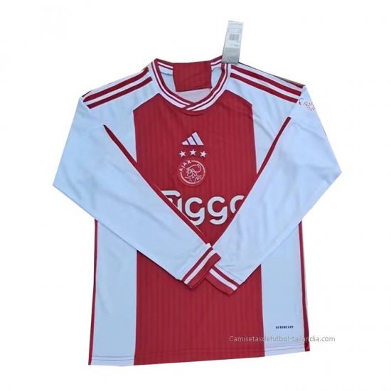 1ª Camiseta Ajax Manga Larga 2023-2024 - Haga un click en la imagen para cerrar