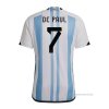 1ª Camiseta Argentina Jugador De Paul 2022