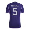 2ª Camiseta Argentina Jugador Paredes 2022