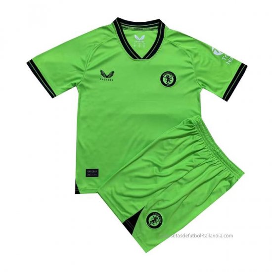 2ª Camiseta Aston Villa Portero Nino 2023-2024 - Haga un click en la imagen para cerrar