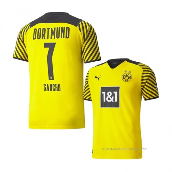 1ª Camiseta Borussia Dortmund Jugador Sancho 2021-2022 - Haga un click en la imagen para cerrar