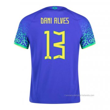 2ª Camiseta Brasil Jugador Dani Alves 2022 2ª Camiseta Brasil Jugador Dani Alves 2022