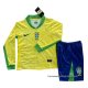 1ª Camiseta Brasil Manga Larga Nino 2024