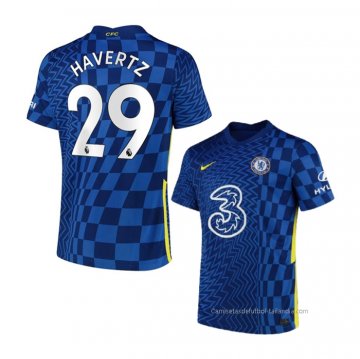 1ª Camiseta Chelsea Jugador Havertz 2021-2022 1ª Camiseta Chelsea Jugador Havertz 2021-2022