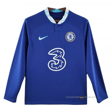 1ª Camiseta Chelsea Manga Larga 2022-2023 1ª Camiseta Chelsea Manga Larga 2022-2023